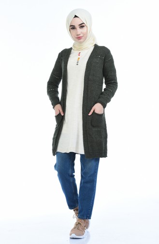 Khaki Cardigans 1220-03