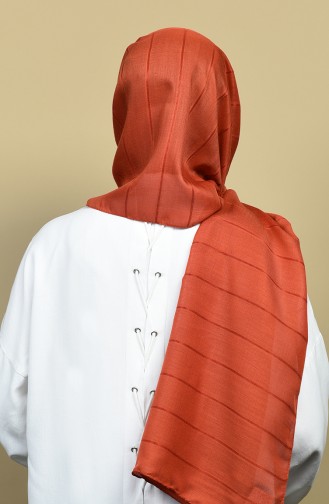 شال مخطط قرميدي 3002CD-07