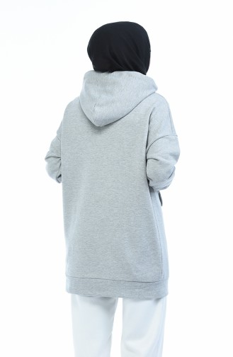 Cepli Sweatshirt 0722-02 Açık Gri