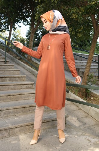 Kolyeli Tunik 2257-01 Taba