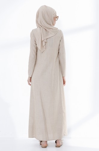 Robe Hijab Beige 9028-03