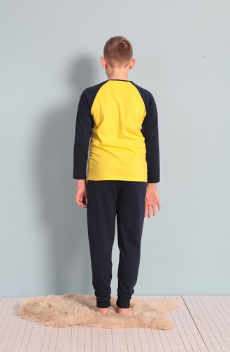 Lemon Yellow Children`s Pajamas 703124-01