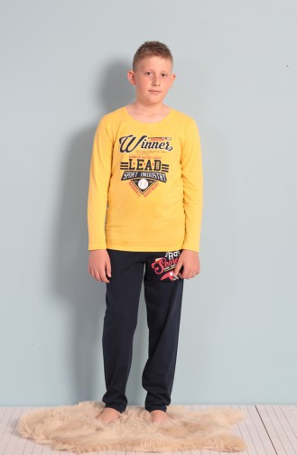 Ensemble Pyjama Pour Enfant 703129 Jaune 703129