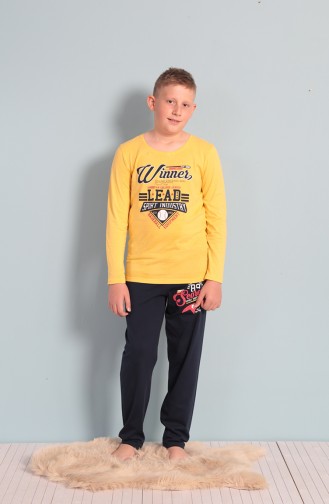 Ensemble Pyjama Pour Enfant 703129 Jaune 703129