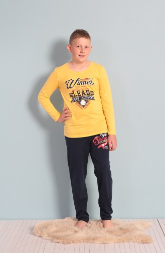 Ensemble Pyjama Pour Enfant 703129 Jaune 703129