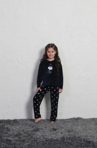 Navy Blue Children`s Pajamas 705003-01