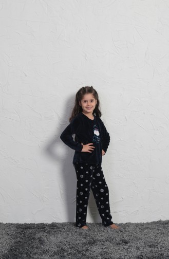 Navy Blue Children`s Pajamas 705003-01