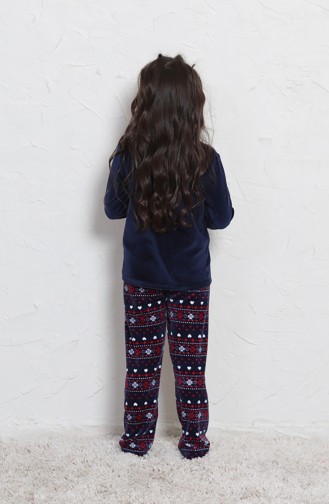 Navy Blue Kinderpyjama 705006-01