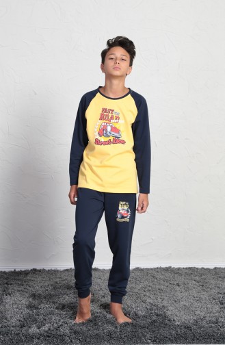 Yellow Children`s Pajamas 705016-02