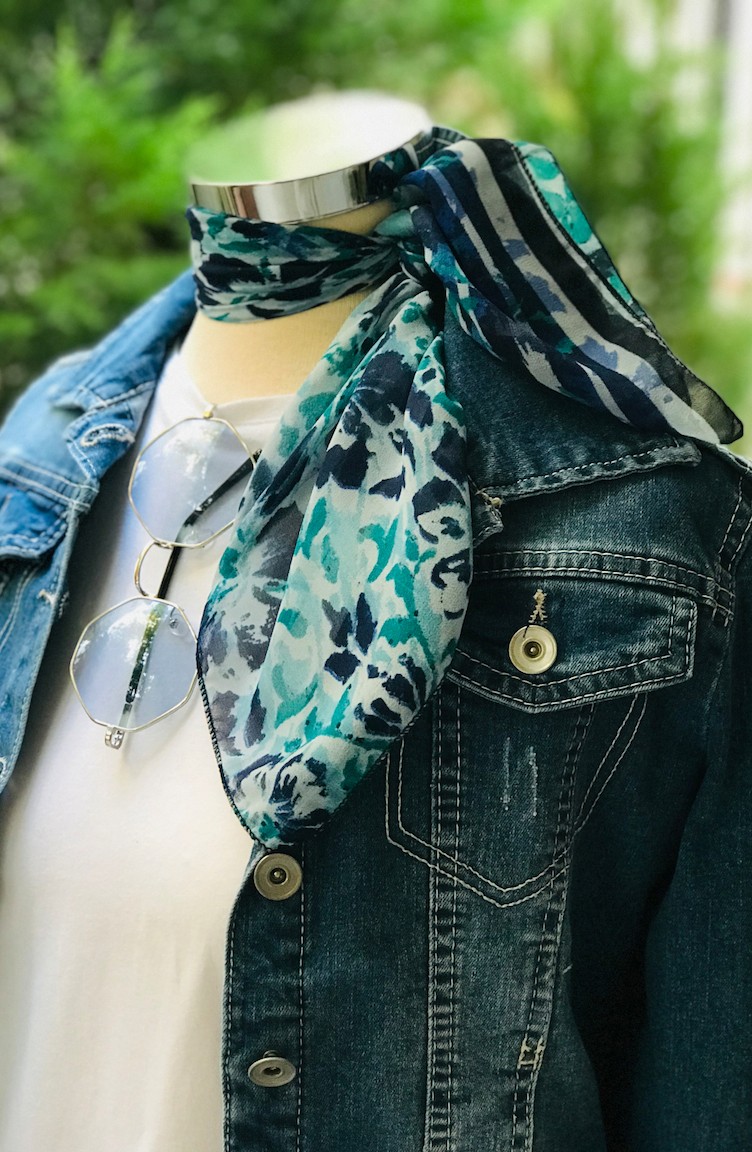Écharpe Légère Multicolore Pour Femme – Mousseline Douce, Protection Solaire – Polyvalente été, Pique-nique, Voyage - 9