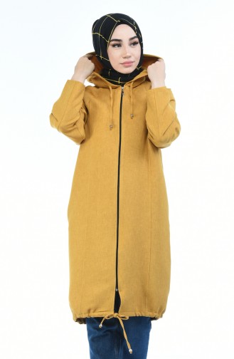 women´s Hooded Cap mustard color 2086-02