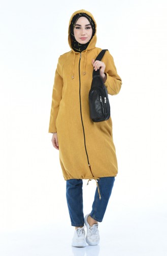 women´s Hooded Cap mustard color 2086-02