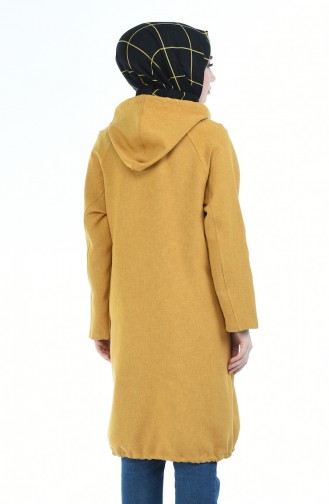women´s Hooded Cap mustard color 2086-02