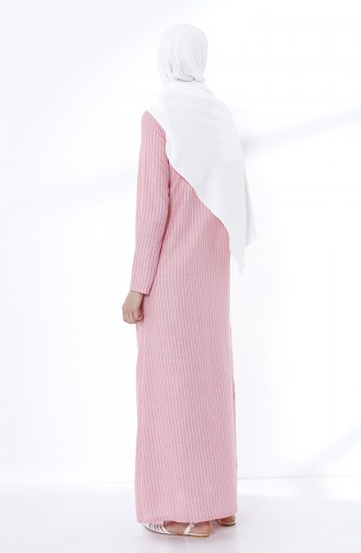 Pink Hijab Dress 9028-07
