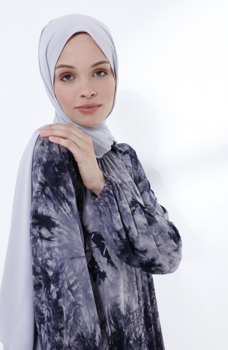 Dunkelblau Hijab Kleider 5030-05