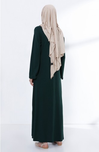 Robe Hijab Vert emeraude 5044-10