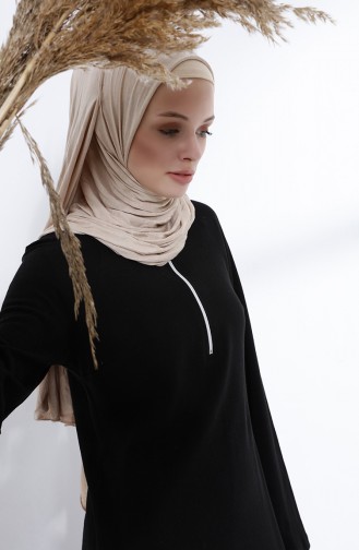 Black İslamitische Jurk 5044-09