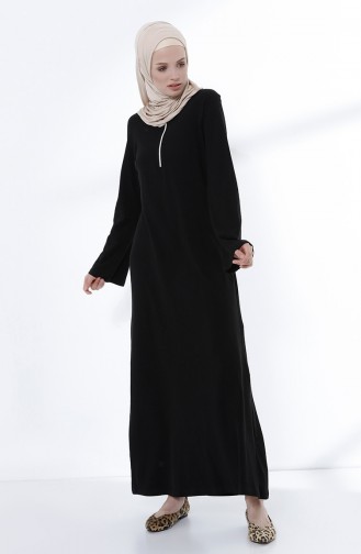 Kleid mit Reissverschluss 5044-09 Schwarz 5044-09