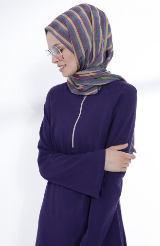 Lila Hijab Kleider 5031-03