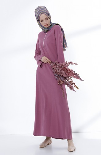 Kleid mit Reissverschluss  5044-07 Puder Rosa 5044-07