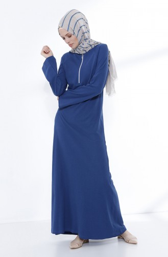 Kleid mit Reissverschluss  5044-01 Indigo 5044-01