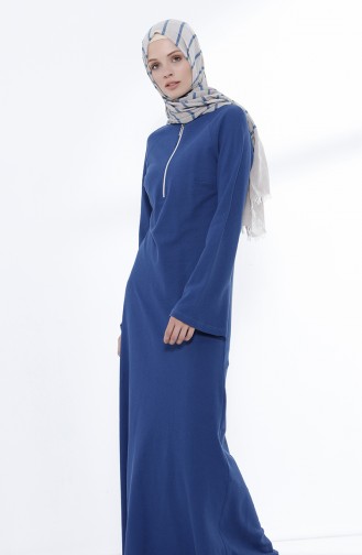 Kleid mit Reissverschluss  5044-01 Indigo 5044-01