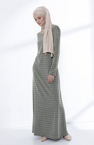 فستان أخضر حشيشي 5033-01