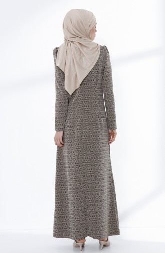 Braun Hijab Kleider 5033-02