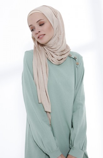 Mint Green Hijab Dress 5034-04