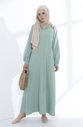 Minzengrün Hijab Kleider 5047-07