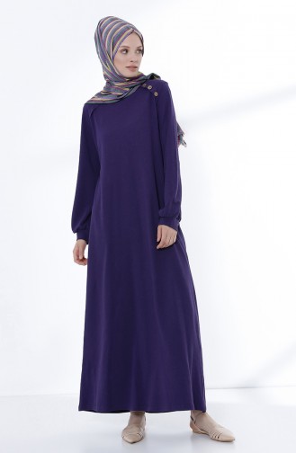Lila Hijab Kleider 5034-06