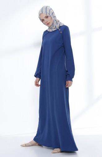 Indigo Hijab Dress 5034-09