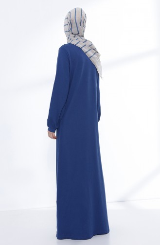 Indigo Hijab Dress 5047-02