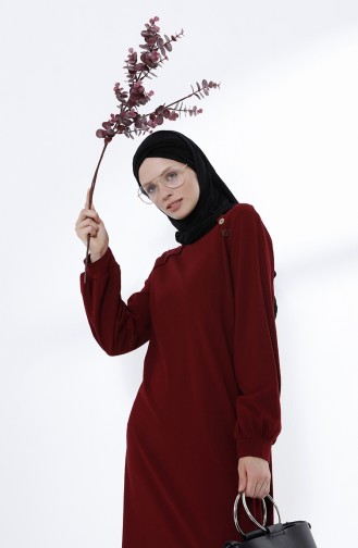 Robe Hijab Bordeaux 5047-01