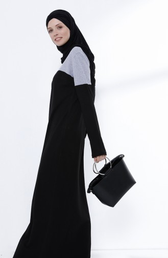 Gray Hijab Dress 5035-06