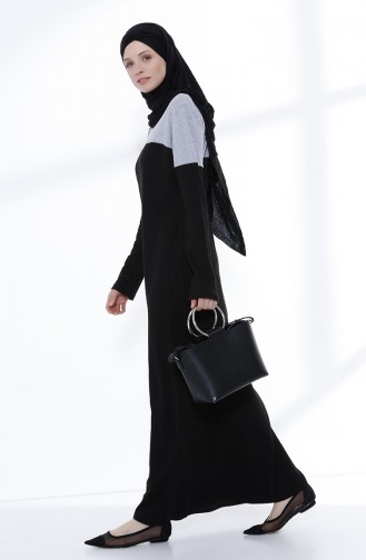 Gray Hijab Dress 5035-06