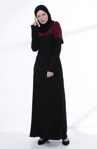 Black Hijab Dress 5035-07