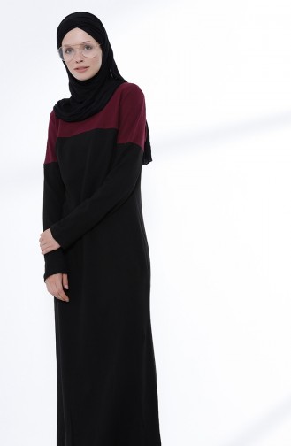 Black Hijab Dress 5035-07