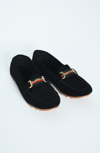 Black Women`s Flats 2032