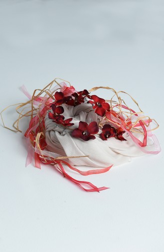 Claret Red Bridal Hair Accessories 5