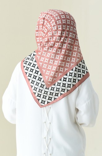Powder patterned cotton scarf 901528-02