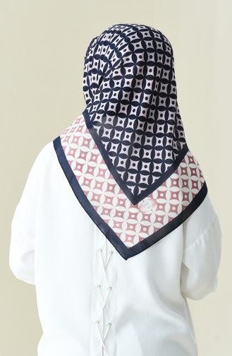 Powder color Patterned Cotton Scarf 901528-09
