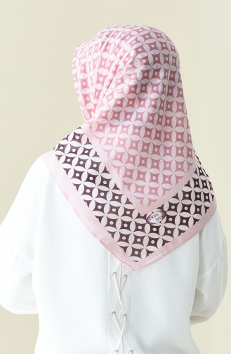 Powder color Patterned Cotton Scarf 901528-10