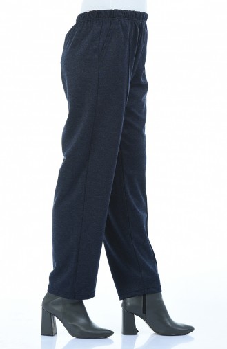 Pantalon avec Poches 7919-01 Bleu marine 7919-01