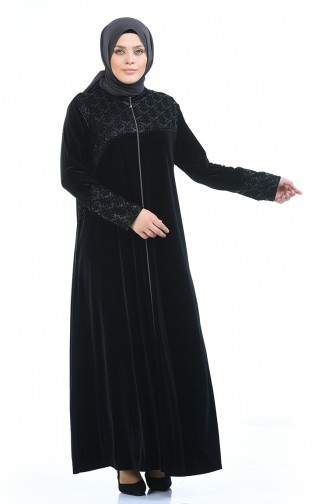 Black Abaya 7665-01