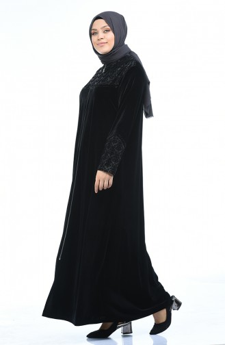 Black Abaya 7665-01