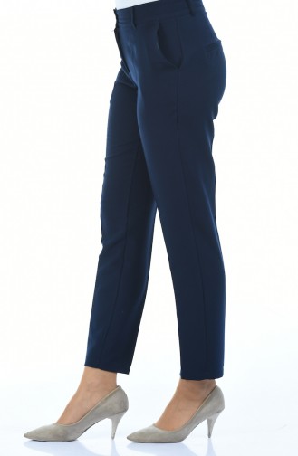 Pantalon avec Poches 5176-02 Bleu Marine 5176-02