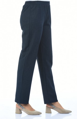 Pantalon Taille élastique 2105A-01 Bleu Marine 2105A-01