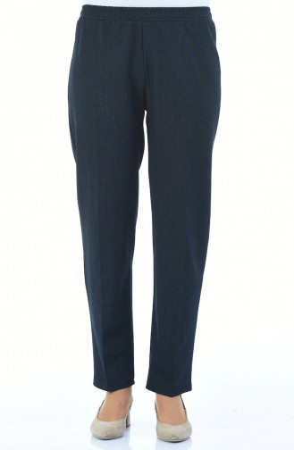 Pantalon Taille élastique 2105A-01 Bleu Marine 2105A-01