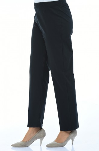 Pantalon Taille élastique 2112A-02 Noir 2112A-02
